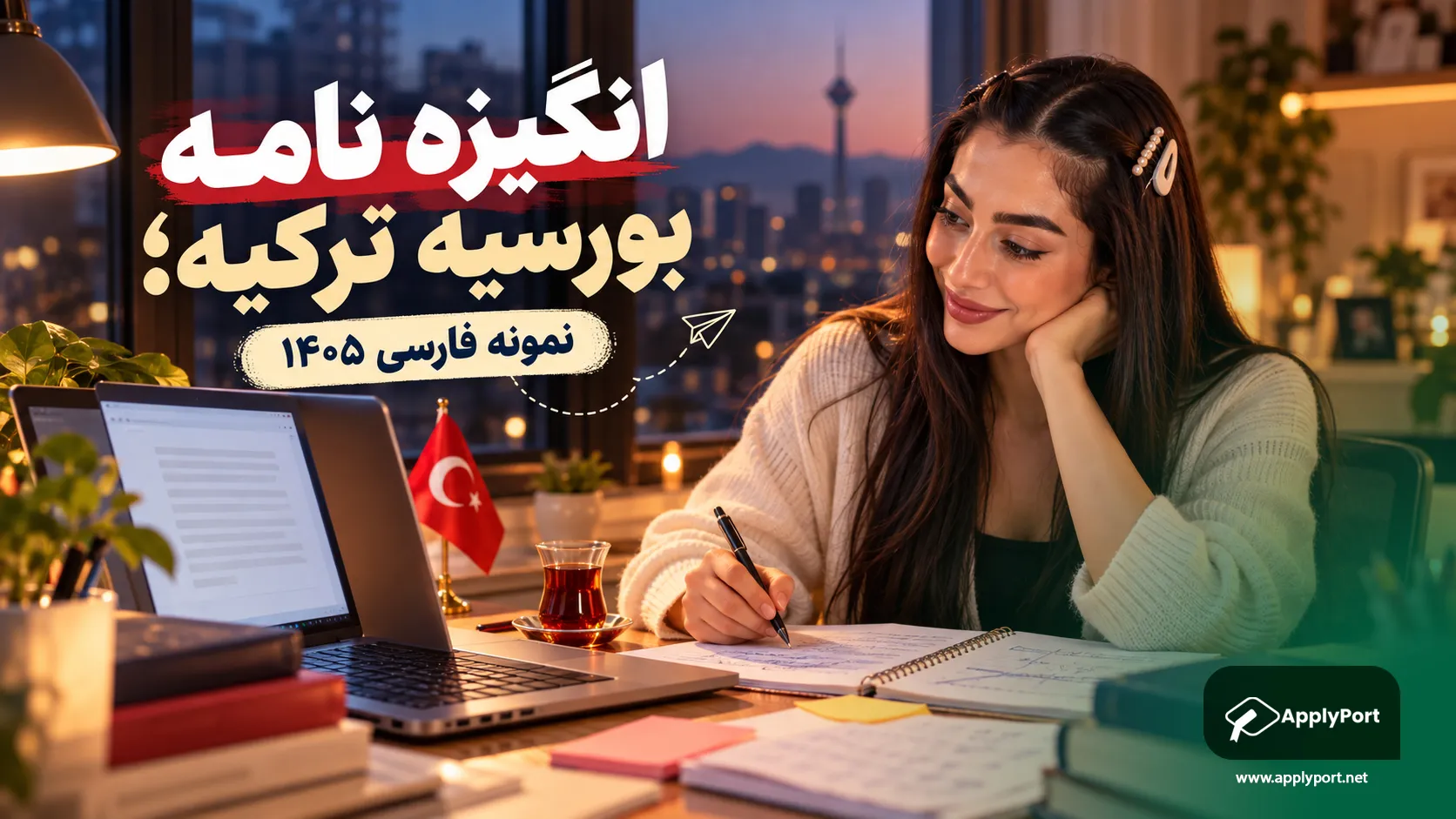 انگیزه نامه بورسیه ترکیه؛ نمونه فارسی ۱۴۰۵